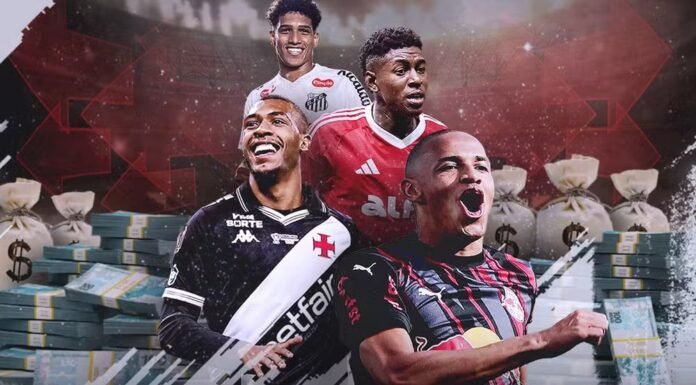 Clubes da Série A ultrapassam R$ 1 bilhão em vendas de jogadores; Vasco lidera ranking Clubes da Série A ultrapassam R$ 1 bilhão