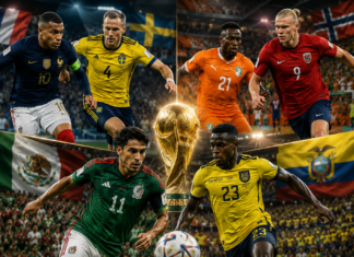 Jogos de hoje na Copa do Mundo 2026: veja horários, onde assistir e a agenda desta terça-feira (30) Agenda da Copa do Mundo de 2026 mostra os três jogos desta terça-feira, com França, Noruega e México em campo pela segunda fase.