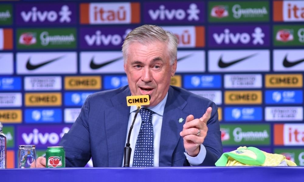 “Está bem claro o que precisamos melhorar”, diz Ancelotti após empate do Brasil na estreia da Copa