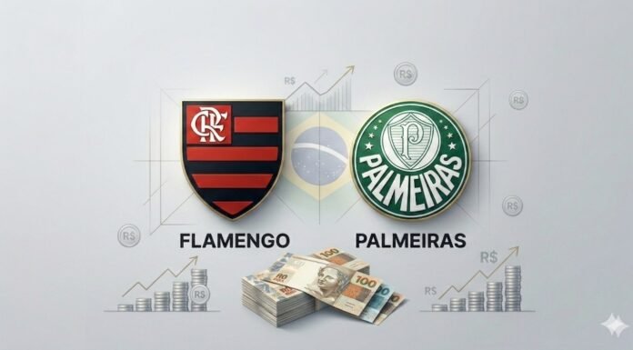 Flamengo lidera ranking de receitas do futebol brasileiro; Palmeiras e Botafogo completam o pódio Flamengo lidera ranking de receitas do futebol brasileiro
