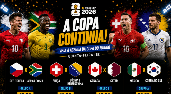 México e Coreia do Sul entram em campo: veja a agenda completa da Copa do Mundo nesta quinta-feira México e Coreia do Sul entram em campo veja a agenda completa da Copa do Mundo nesta quinta-feira