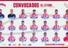 Paraguai divulga convocados para a Copa com sete jogadores do futebol brasileiro e retorno após 16 anos Paraguai divulga convocados para a Copa com sete jogadores do futebol brasileiro