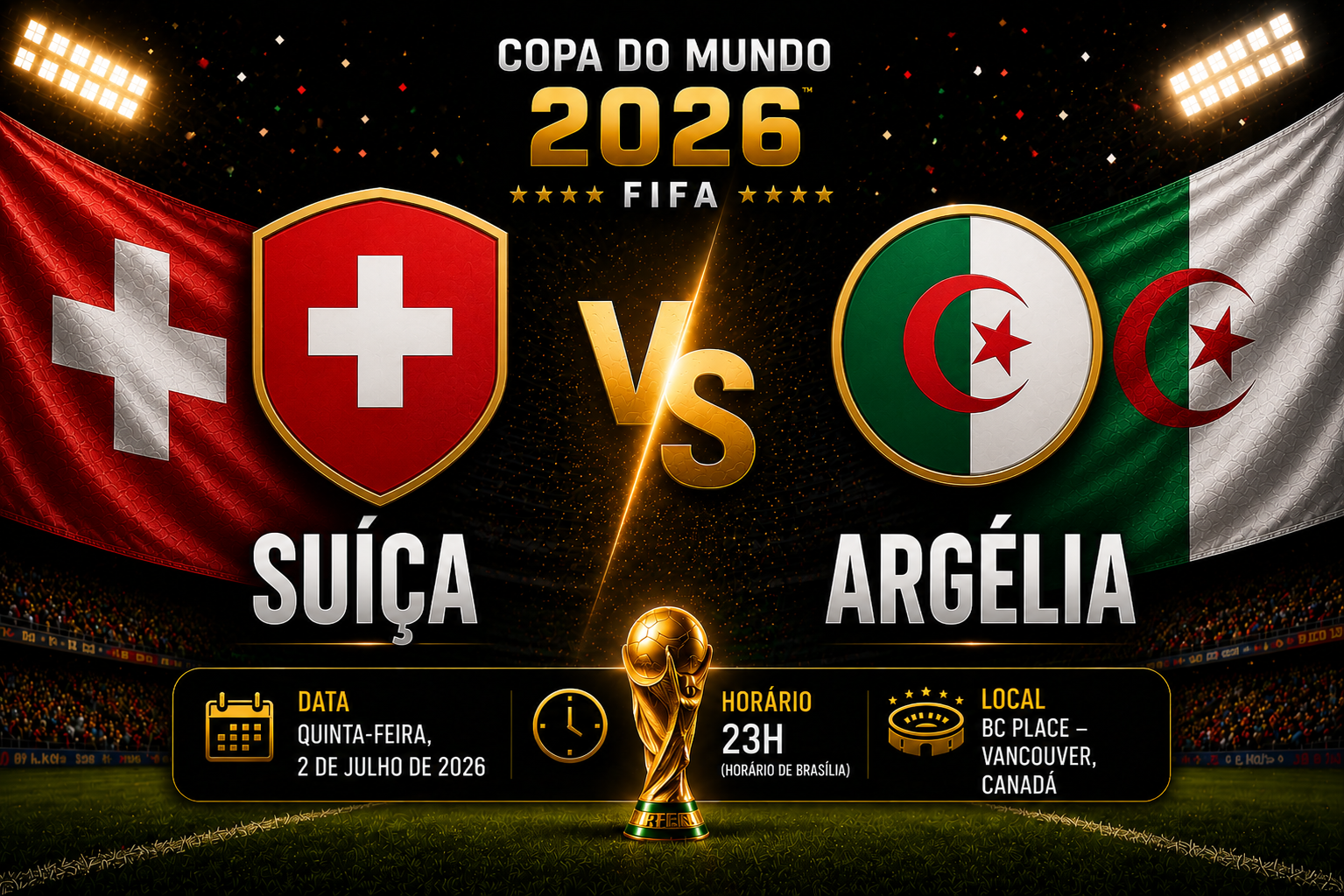 Jogos de hoje na Copa do Mundo 2026: veja horários, onde assistir e a agenda desta quinta-feira (2)