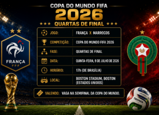 França x Marrocos: onde assistir, horário, prováveis escalações e tudo sobre o jogo das quartas de final da Copa do Mundo 2026 Jogadores de França e Marrocos em destaque antes do confronto válido pelas quartas de final da Copa do Mundo de 2026.