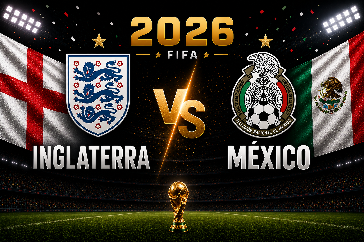 Chaveamento atualizado da Copa do Mundo de 2026 após a classificação de Inglaterra, Bélgica e Estados Unidos para a próxima fase.