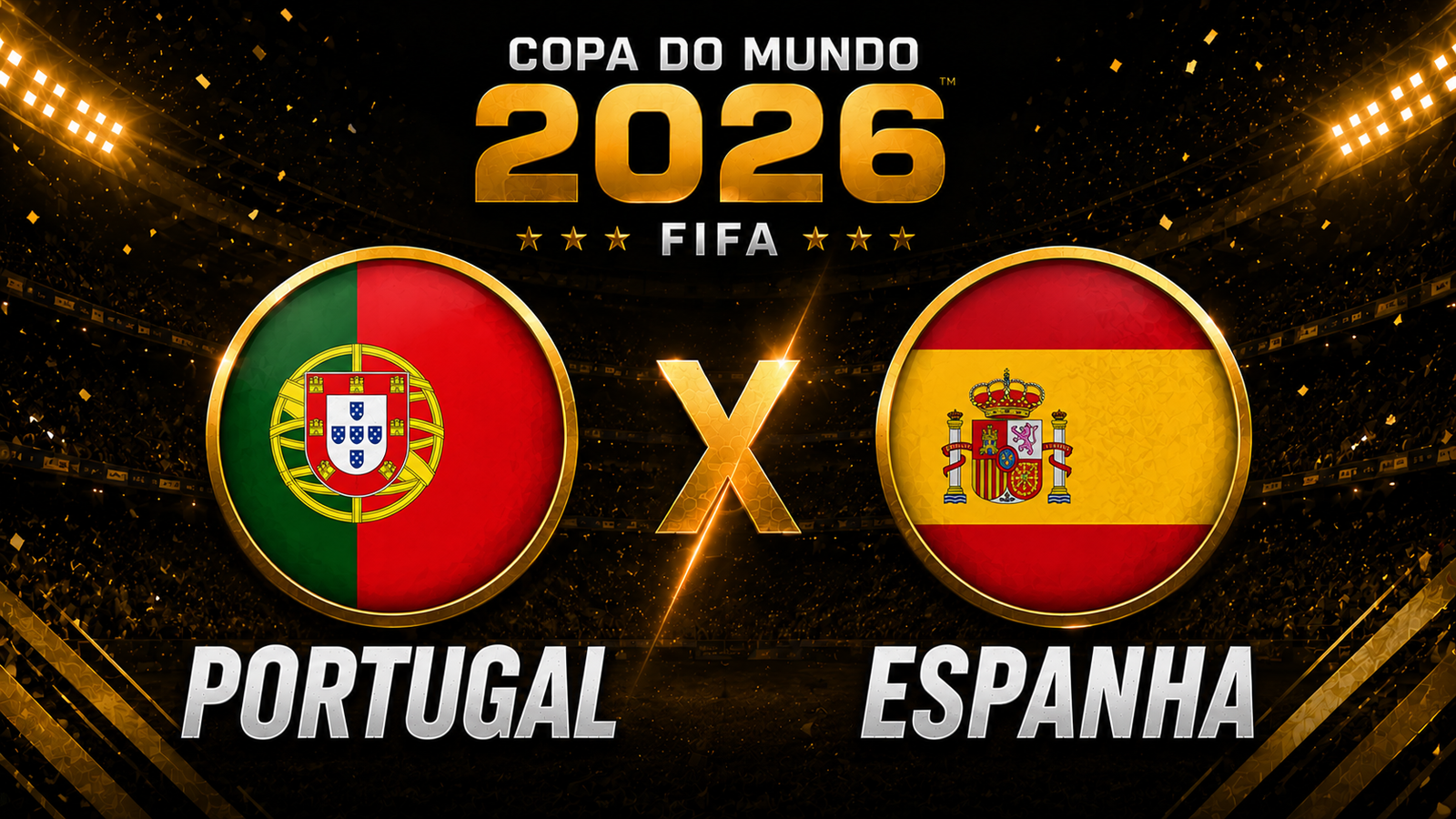Chaveamento oficial das oitavas de final da Copa do Mundo de 2026 com os oito confrontos definidos.
