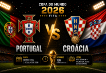 Portugal x Croácia: onde assistir, horário, prováveis escalações e tudo sobre o duelo da Copa do Mundo 2026 Cristiano Ronaldo e Luka Modrić antes do confronto entre Portugal e Croácia pela Copa do Mundo de 2026.