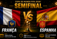 França x Espanha: onde assistir, horário, prováveis escalações e tudo sobre a primeira semifinal da Copa do Mundo 2026 França e Espanha antes da semifinal da Copa do Mundo de 2026 no Dallas Stadium, com destaque para Kylian Mbappé e Lamine Yamal.