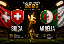Suíça x Argélia: onde assistir, horário, prováveis escalações e tudo sobre o duelo da Copa do Mundo 2026 Granit Xhaka e Riyad Mahrez em destaque para o confronto entre Suíça e Argélia pela Copa do Mundo de 2026.