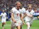 Harry Kane marca duas vezes, Inglaterra vira sobre a RD Congo e avança às oitavas da Copa do Mundo 2026 Harry Kane comemora um dos gols da virada da Inglaterra sobre a RD Congo na Copa do Mundo de 2026.