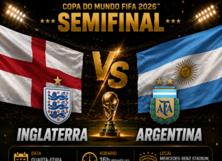 Inglaterra x Argentina: onde assistir, horário, prováveis escalações e tudo sobre a semifinal da Copa do Mundo 2026 Inglaterra x Argentina: onde assistir, horário, prováveis escalações e tudo sobre a semifinal da Copa do Mundo 2026