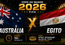 Austrália x Egito: onde assistir, horário, prováveis escalações e tudo sobre o duelo da Copa do Mundo 2026 Jogadores de Austrália e Egito em destaque para o confronto da segunda fase da Copa do Mundo de 2026.