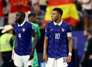 Mbappé admite atuação abaixo do esperado após eliminação da França: “Não estivemos no nível de uma semifinal” Kylian Mbappé durante entrevista após a derrota da França para a Espanha na semifinal da Copa do Mundo de 2026.