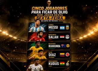 Cinco jogadores para ficar de olho nos jogos desta sexta-feira da Copa do Mundo 2026 Lionel Messi, Mohamed Salah, Nestory Irankunda, Luis Díaz e Mohammed Kudus são os destaques da rodada desta sexta-feira na Copa do Mundo de 2026.