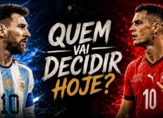 Lionel Messi x Granit Xhaka: liderança, experiência e um reencontro decisivo nas quartas de final da Copa do Mundo 2026 Lionel Messi e Granit Xhaka antes do confronto entre Argentina e Suíça pelas quartas de final da Copa do Mundo de 2026.