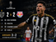 Cuello decide no fim, Atlético-MG elimina Bragantino e avança às quartas da Sul-Americana Cuello comemora classificação do Atlético-MG na Sul-Americana 2026