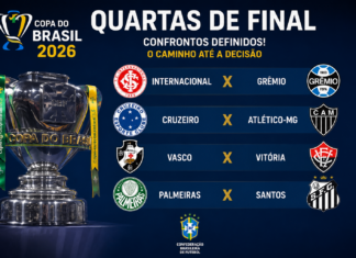 Copa do Brasil 2026: quartas terão três clássicos; veja jogos, datas e chaveamento Confrontos das quartas de final e chaveamento da Copa do Brasil 2026.