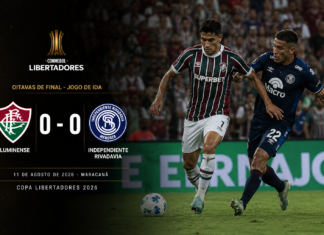 Fluminense empata com Independiente Rivadavia e decidirá vaga na Argentina Fábio durante o empate entre Fluminense e Independiente Rivadavia pela Libertadores 2026.