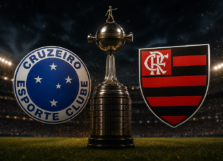Cruzeiro x Flamengo: duelo brasileiro vira um dos grandes jogos das oitavas da Libertadores 2026 Jogadores de Cruzeiro e Flamengo antes do confronto brasileiro pelas oitavas da Libertadores 2026.