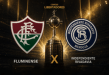 Fluminense x Independiente Rivadavia: tudo sobre o jogo pelas oitavas da Libertadores 2026 Jogadores de Fluminense e Independiente Rivadavia em preparação para as oitavas da Libertadores 2026.