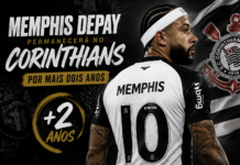 Memphis fica no Corinthians: presidente confirma acordo por mais dois anos Memphis Depay permanecerá no Corinthians por mais dois anos