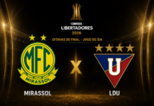 Mirassol x LDU pela Libertadores 2026: onde assistir, horário e prováveis escalações Mirassol x LDU pelas oitavas de final da Copa Libertadores 2026 no Estádio Maião.