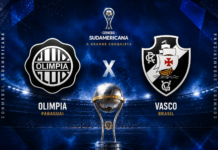 Olimpia x Vasco: onde assistir, horário e escalações pela Sul-Americana Olimpia x Vasco pelas oitavas da Copa Sul-Americana 2026
