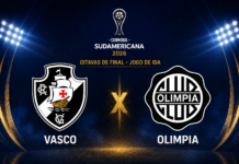 Vasco x Olimpia pela Sul-Americana 2026: onde assistir, horário e prováveis escalações Vasco x Olimpia pelas oitavas de final da Copa Sul-Americana 2026 em São Januário.