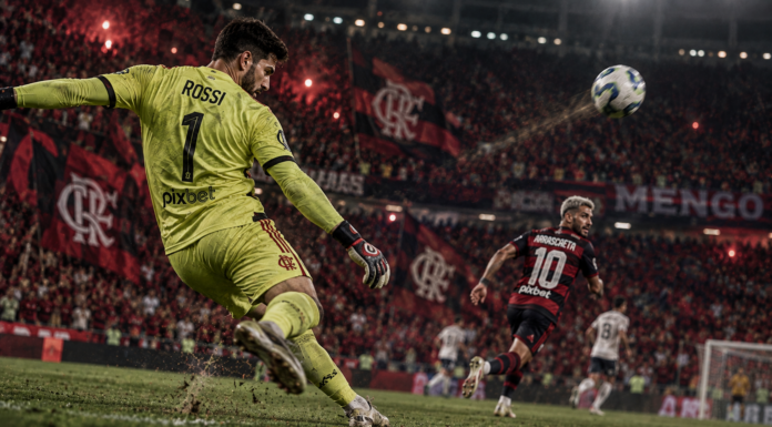 Rossi faz história com assistência rara na Libertadores pelo Flamengo