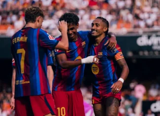 Barcelona atropela Valencia por 5 a 0 e chega embalado para estreia na Champions League