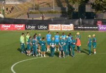 Seleção inicia preparação na Austrália com treino antifuso e apenas 11 jogadores em campo