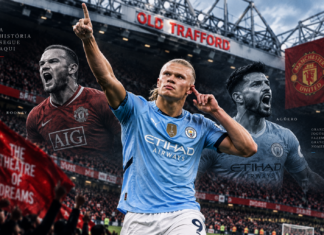 Haaland chega a nove gols no dérbi e se aproxima do recorde histórico de Rooney