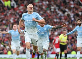 City vence United com dez jogadores e Haaland decide dérbi em Old Trafford