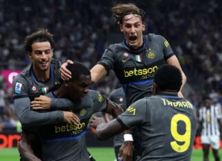 Inter leva 2 a 0 em 16 minutos, vira para 5 a 3 e mantém 100% na Serie A
