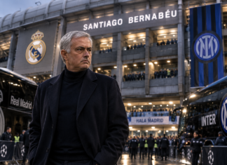 Mourinho estreia na Champions pelo Real Madrid contra a Inter, clube com o qual conquistou a Europa