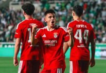 Benfica goleia Omonia por 4 a 1 e assume liderança da Europa League
